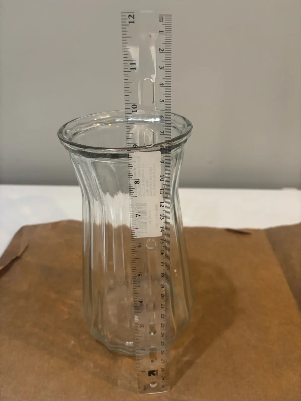 Clear Glass Flower Vase